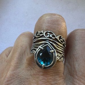 Or Paz sz.8 London Blue topaz ring